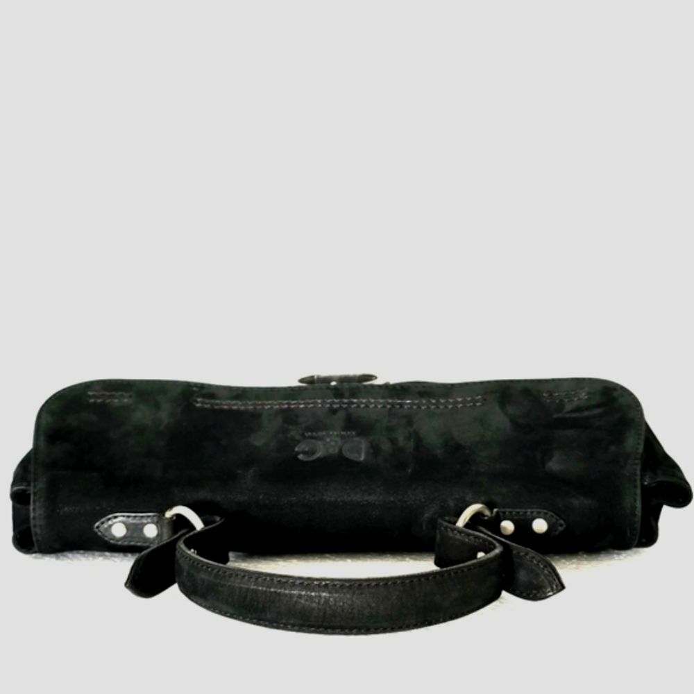 Dolce & Gabbana Black Suede Leather Handbag - Picture 6 of 12